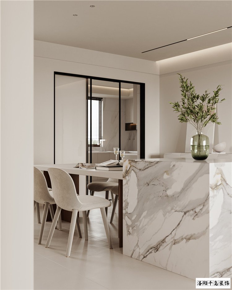洛陽千島裝飾現代風餐廳裝修案例