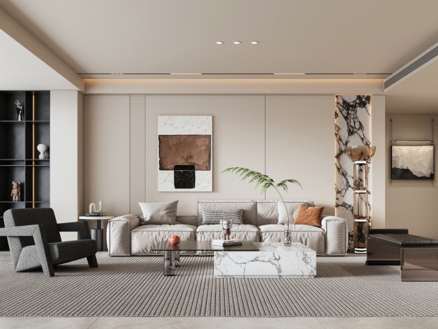 洛陽格潤小鎮現代極簡風裝修案例