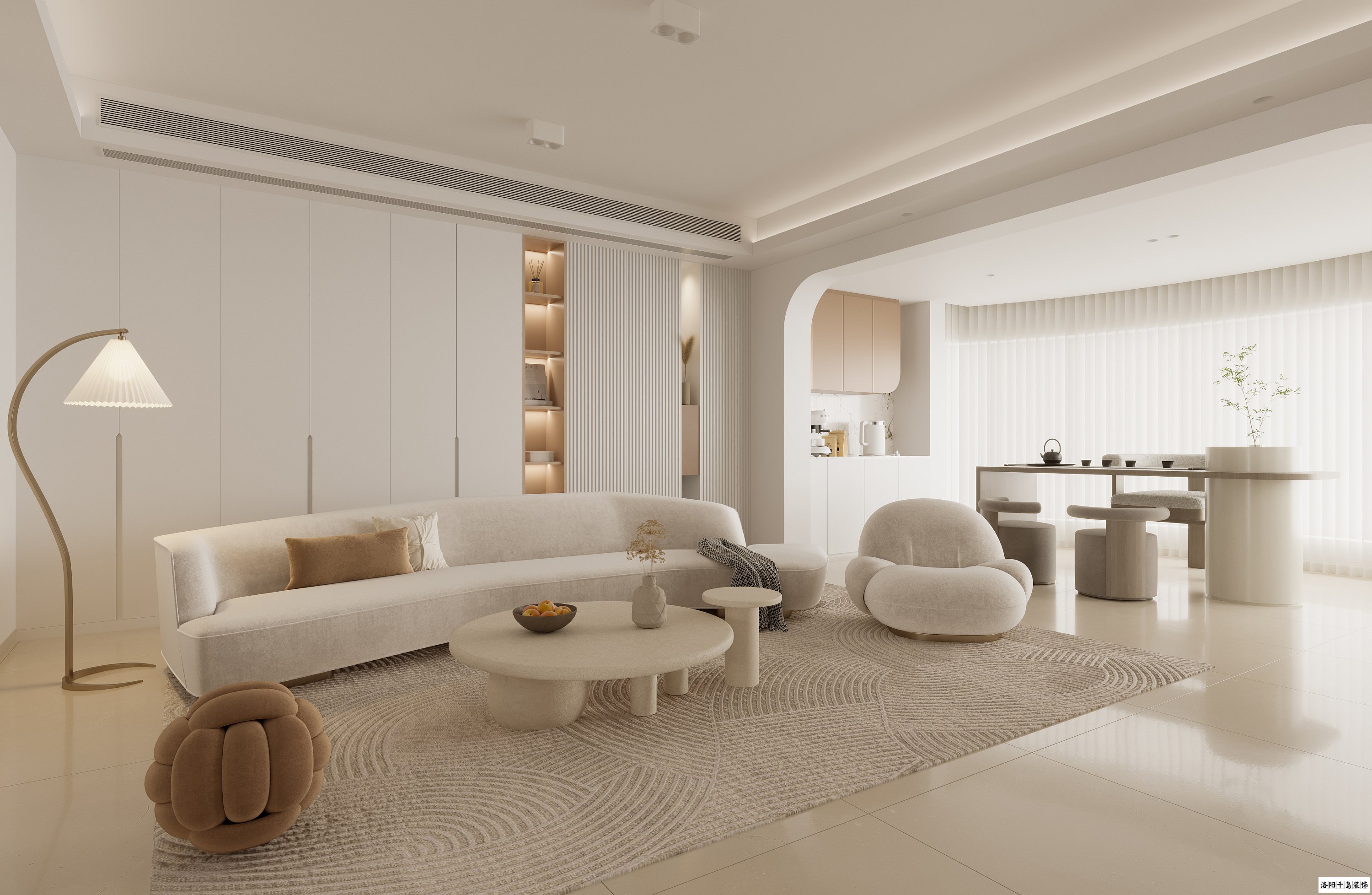 奶油風裝修案例