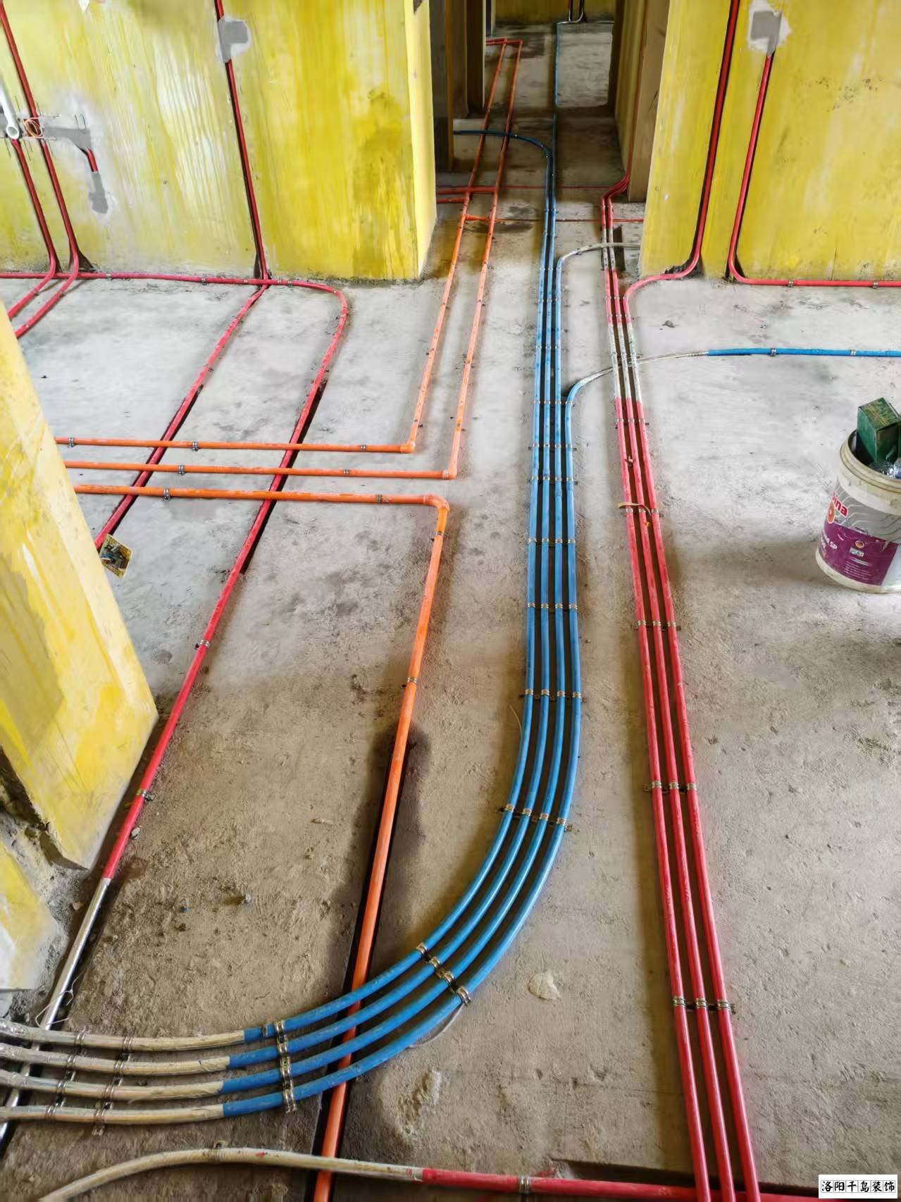 洛陽(yáng)千島裝飾水電改造施工現(xiàn)場(chǎng)